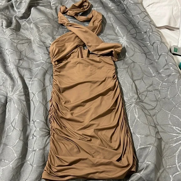 babyboo brown dress Armelle Maxi Dress